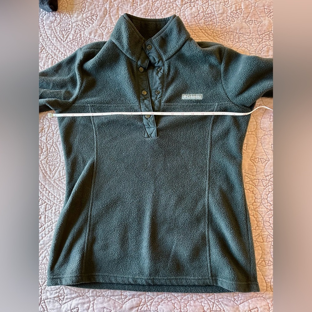 Women’s Columbia Black Fleece Pullover - quarter snap - XS - Picture 4 of 10